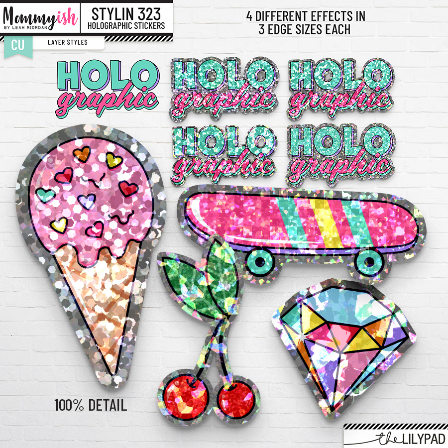 CU - Stylin' 323 - Holographic Sticker Styles - Image 2