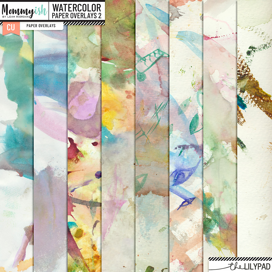 CU - Watercolor Overlays 2 - Image 3