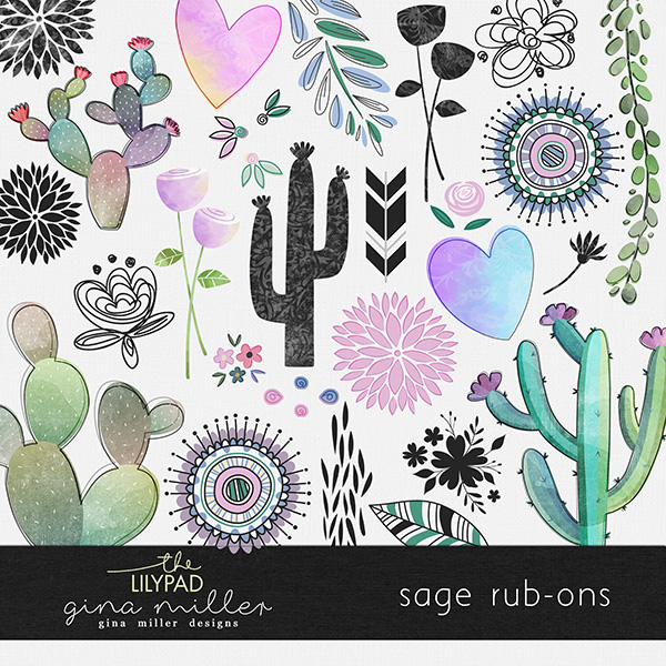 Sage Rub-Ons