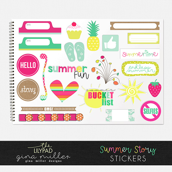 Summer Story Stickers