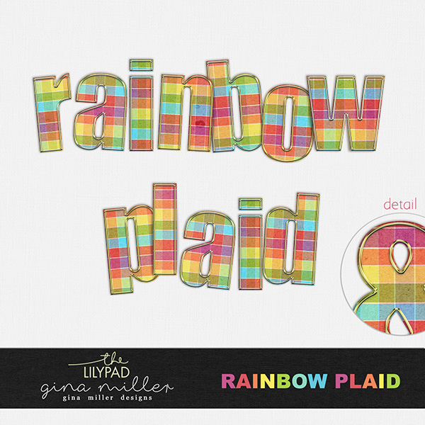 Rainbow Plaid Alpha