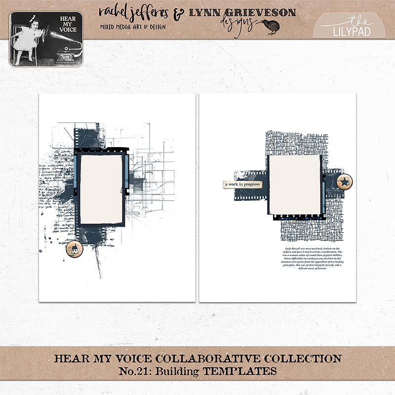 Hear My Voice: 21 - Building | Digital Scrapbooking Template Duo - Image 7