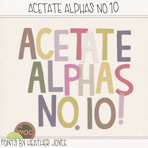 Acetate Alphas No.10