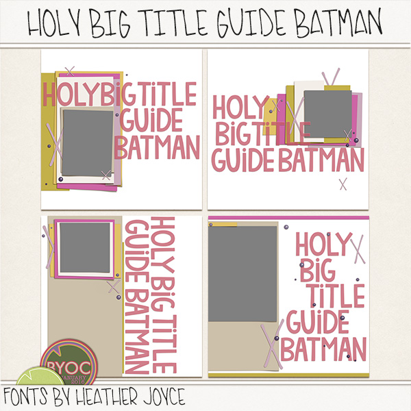 Holy Big Title Guide Batman