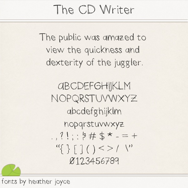 The CD Writer