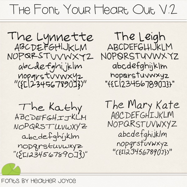 The Font Your Heart Out Collection V.2