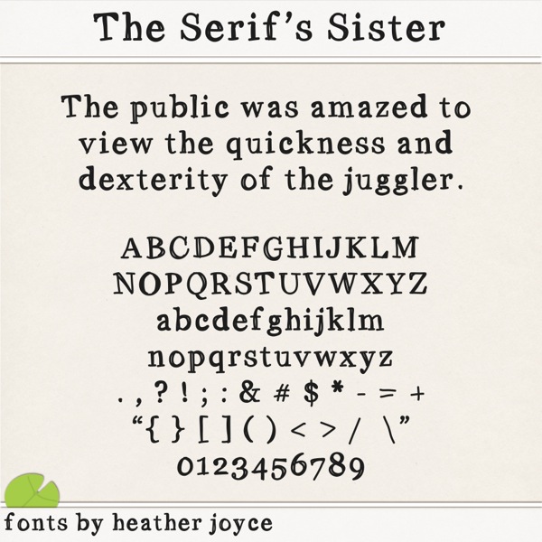 The Serif's Sister