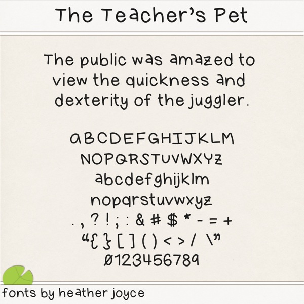 The Teacher's Pet