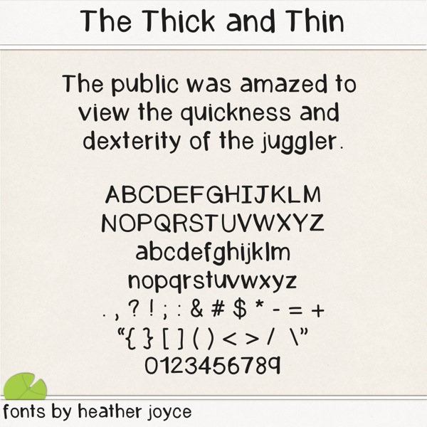 The Thick and Thin