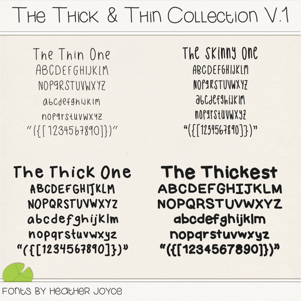 The Thick and Thin Collection V.1
