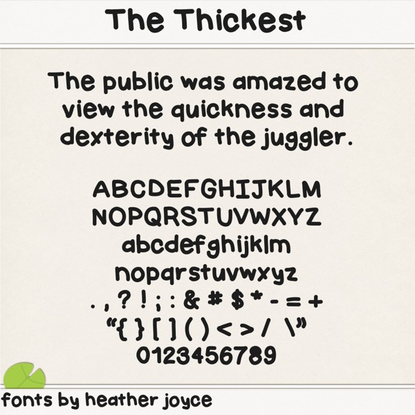 The Thickest