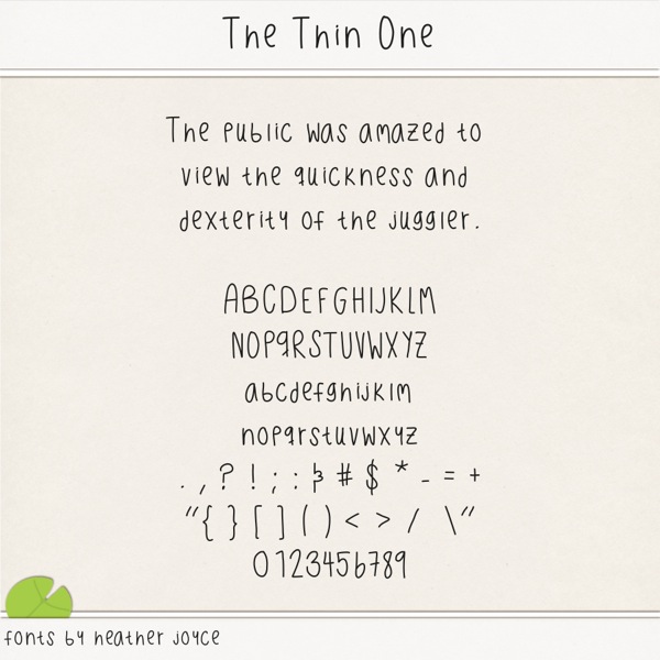 The Thin One