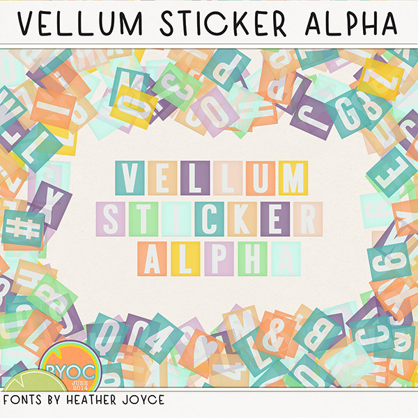 Vellum Sticker Alpha