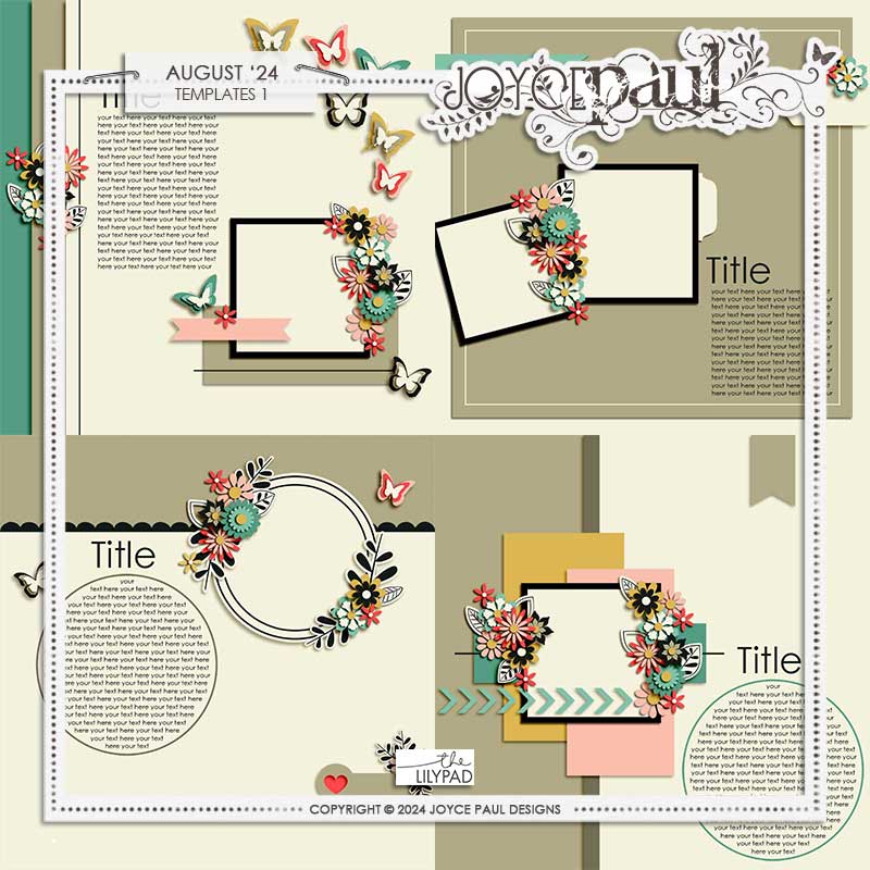August 24 - Templates No. 1 by Joyce Paul