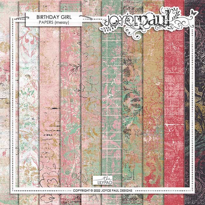Birthday Girl - Messy Papers