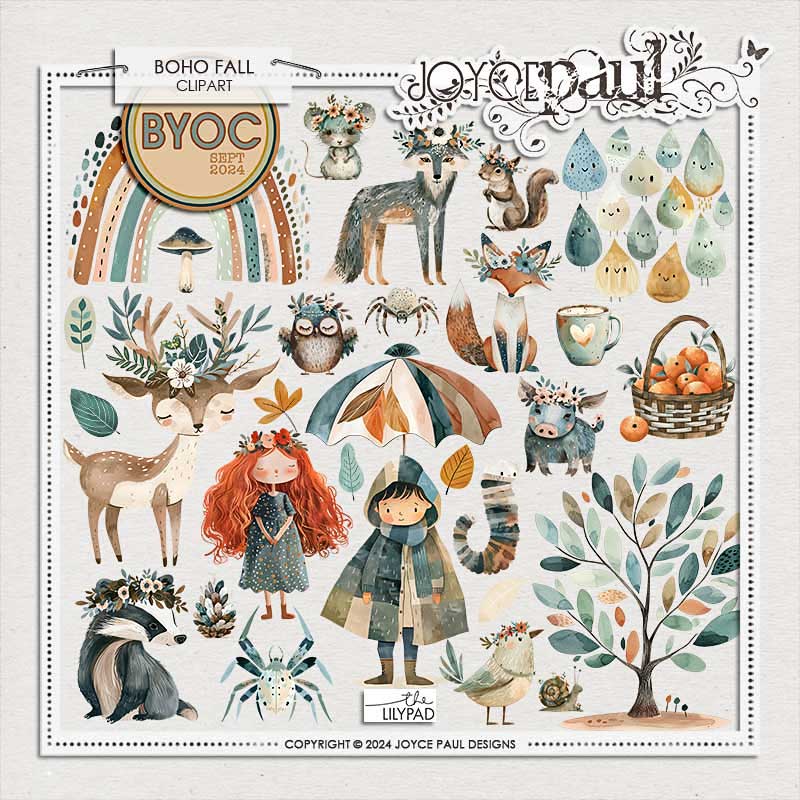 Boho Fall - ClipArt by Joyce Paul