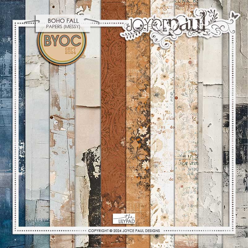 Boho Fall - Papers (Messy) by Joyce Paul