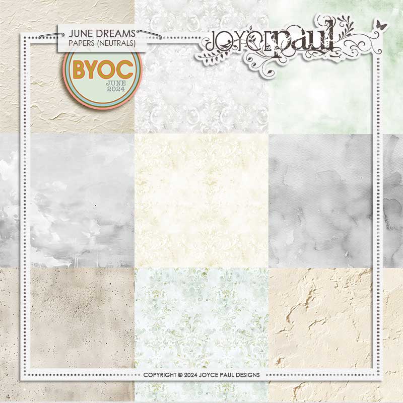 June Dreams - Neutral Papers by Joyce Paul