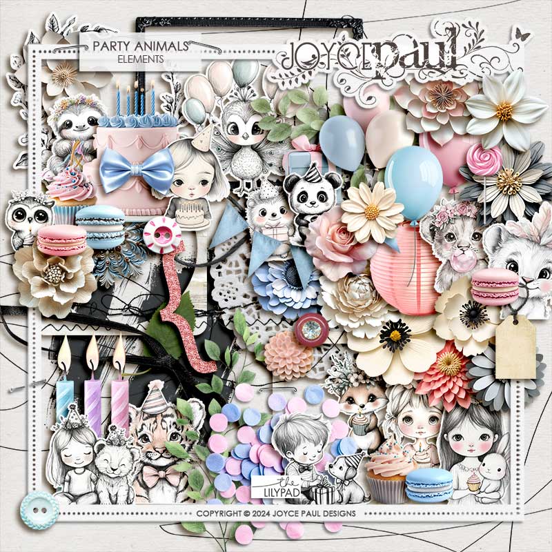 Party Animals - Kit by Joyce Paul - Image 6
