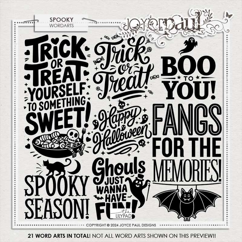 Spooky - WordArt by Joyce Paul Designs