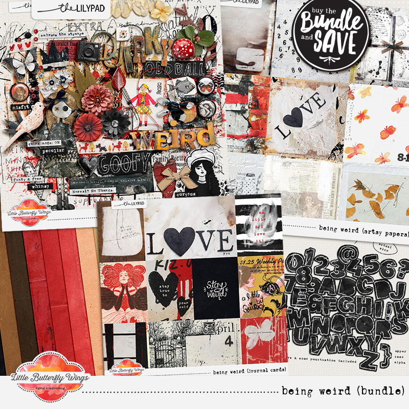 Being Weird (bundle) by Little Butterfly Wings