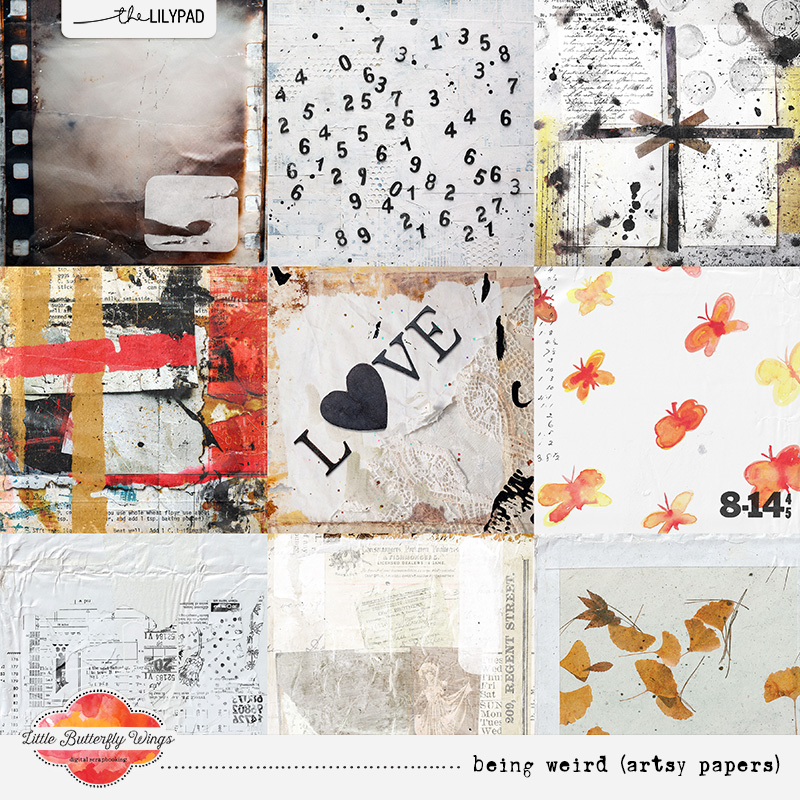 Being Weird (artsy papers) by Little Butterfly Wings