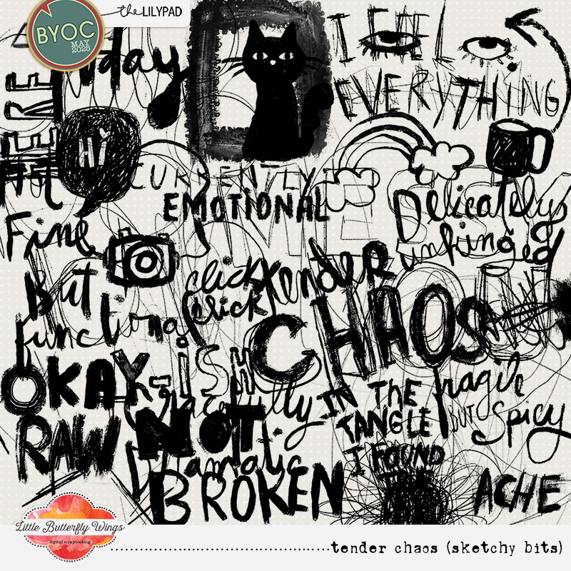 Tender Chaos (sketchy bits) by Little Butterfly Wings