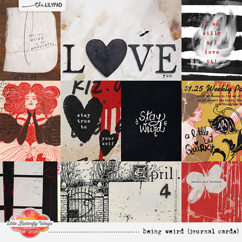Being Weird (journal cards) by Little Butterfly Wings