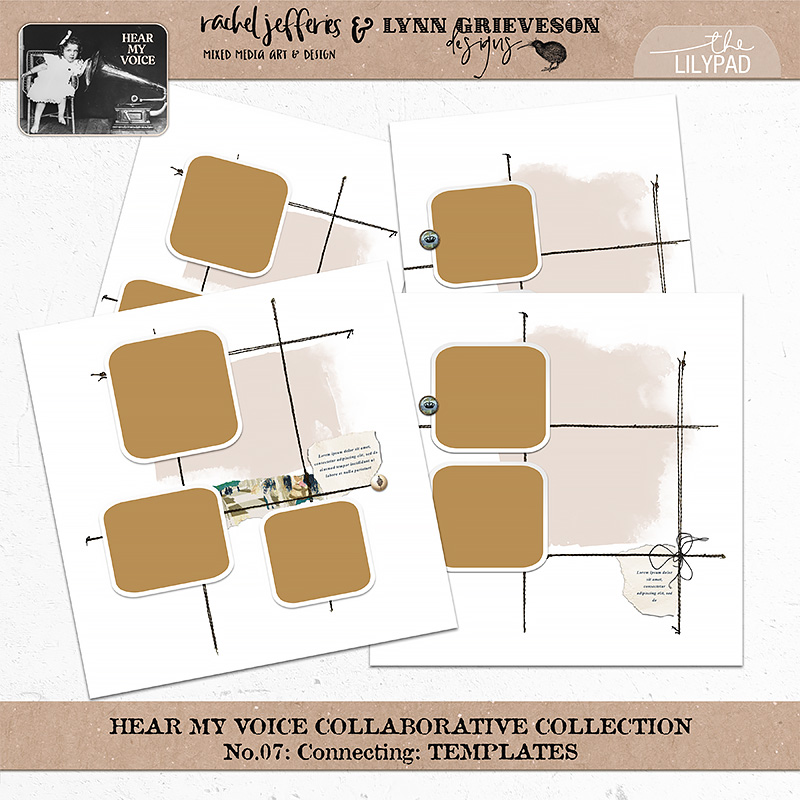 Hear My Voice: 07 - Connecting | Digital Scrapbooking Template Duo