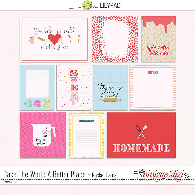 Bake The World A Better Place | Pocket Cards