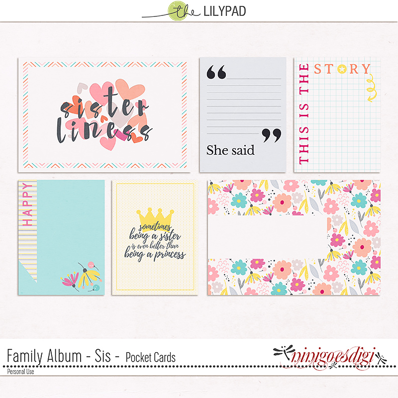 Family Album - Sis | Pocket Cards