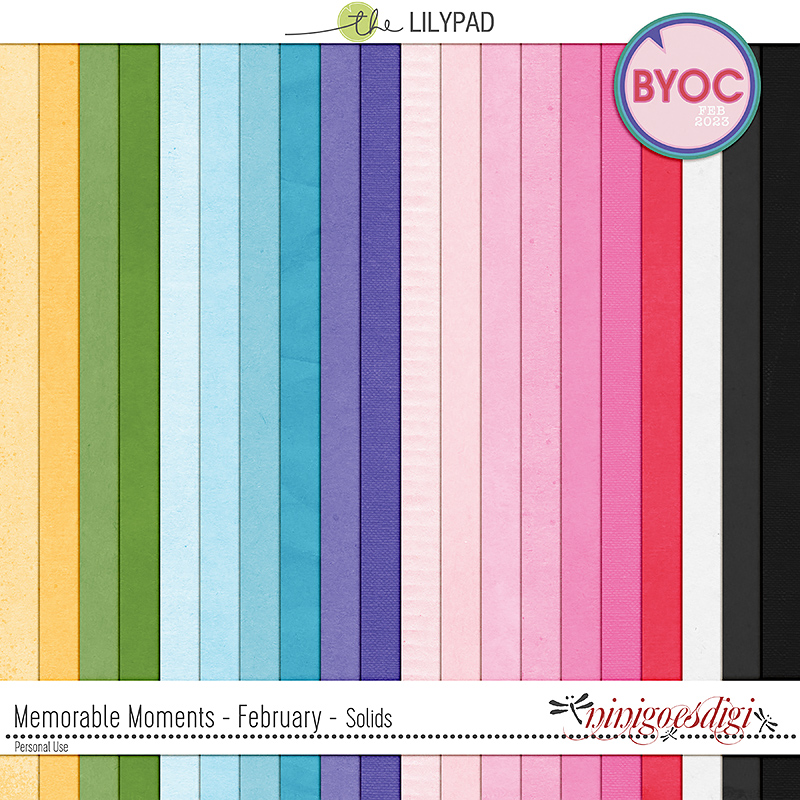 Memorable Moments - February | Solids
