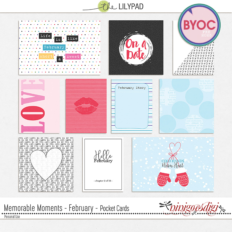Memorable Moments - February | Pocket Cards