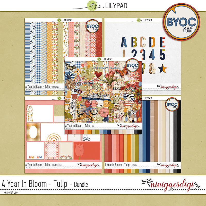 A Year In Bloom - Tulip | Bundle by ninigoesdigi