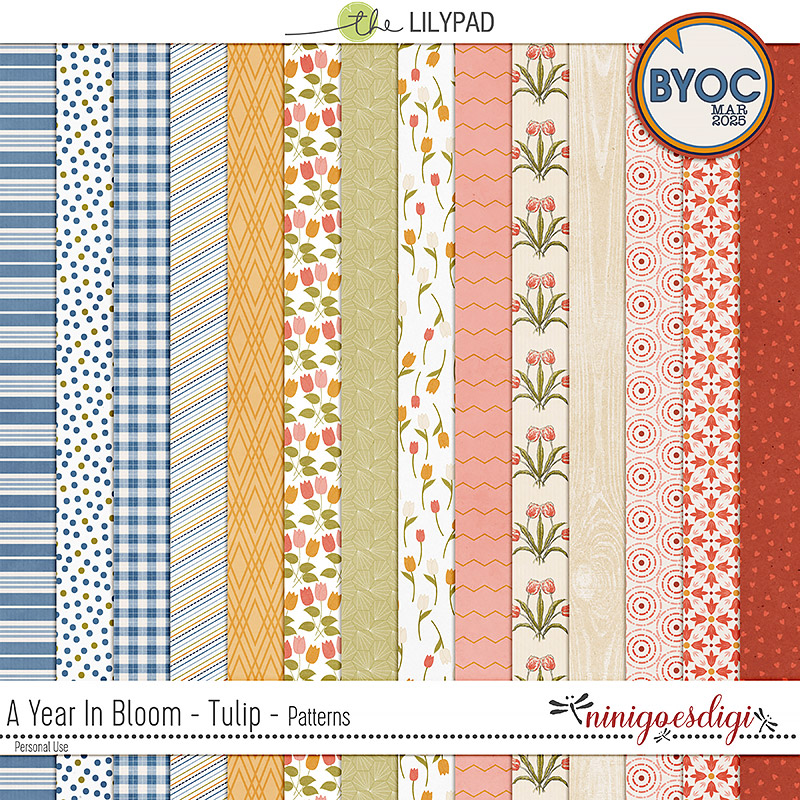 A Year In Bloom - Tulip | Patterns by ninigoesdigi