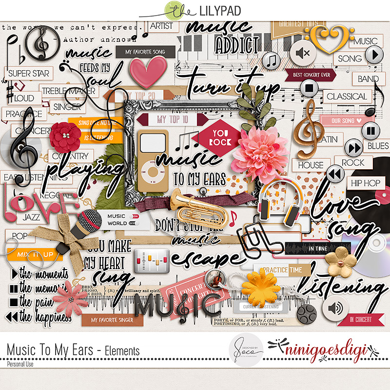 Music To My Ears | Kit by ninigoesdigi and Designed by Soco - Image 2