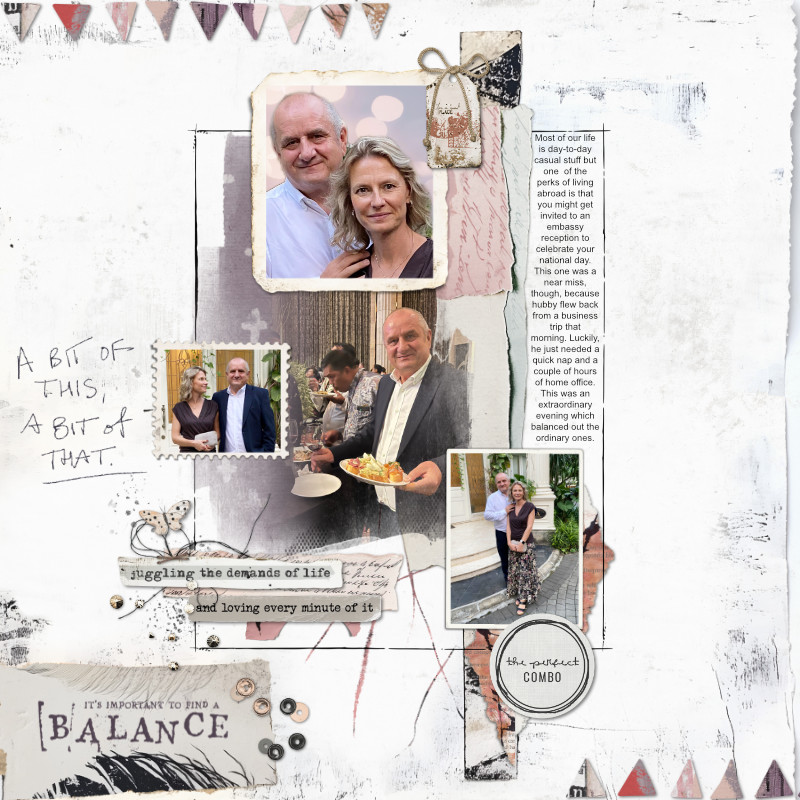 Hear My Voice: 28 - Balancing | Digital Scrapbooking Template Duo - Image 7