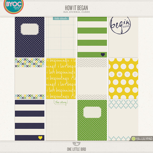 How It Began Journaling Cards