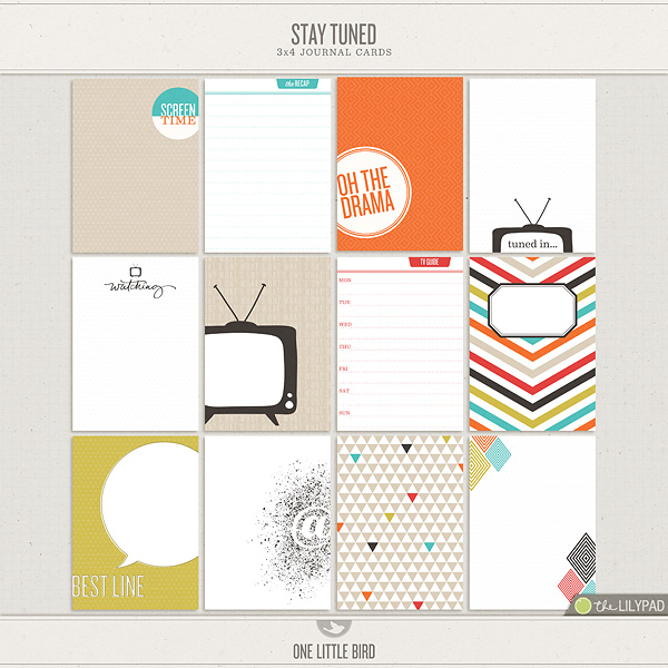 Stay Tuned Journaling Cards