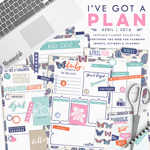 I've Got A Plan | April 2016 | Planner Bundle