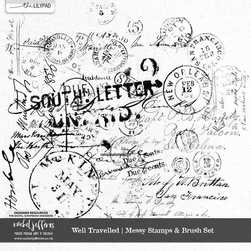 Well Travelled | Messy Stamps & Brush Set
