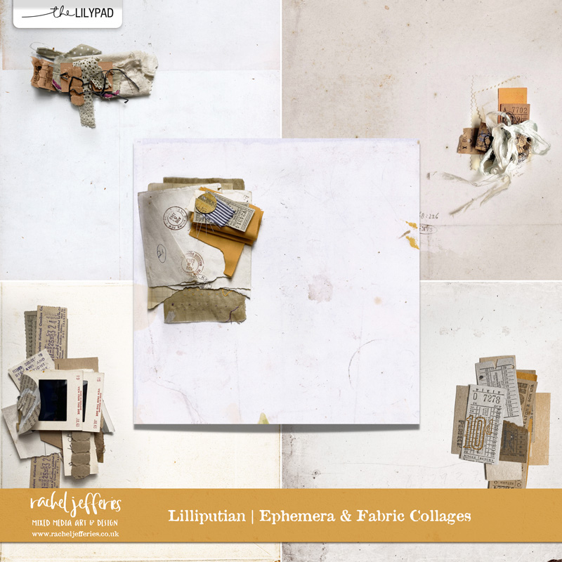 Lilliputian | Ephemera and Fabric Collages