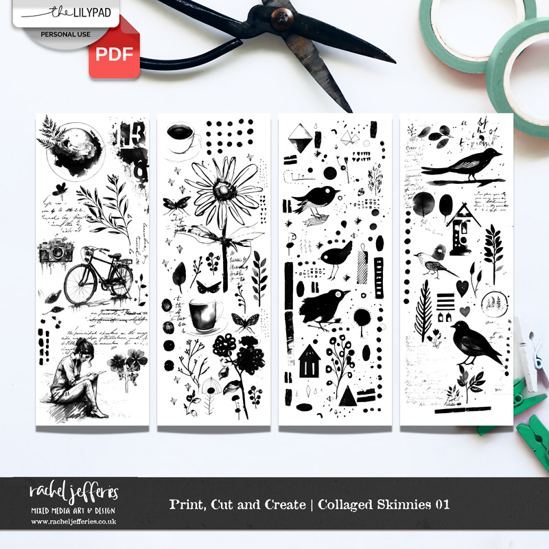 Print, Cut and Create | Collaged Skinnies 01