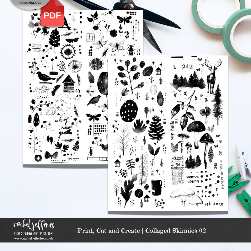 Print, Cut and Create | Collaged Skinnies 02 - Image 5