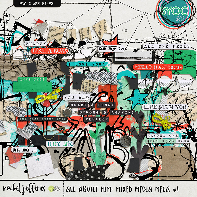 All About Him: Mixed Media Mega 01