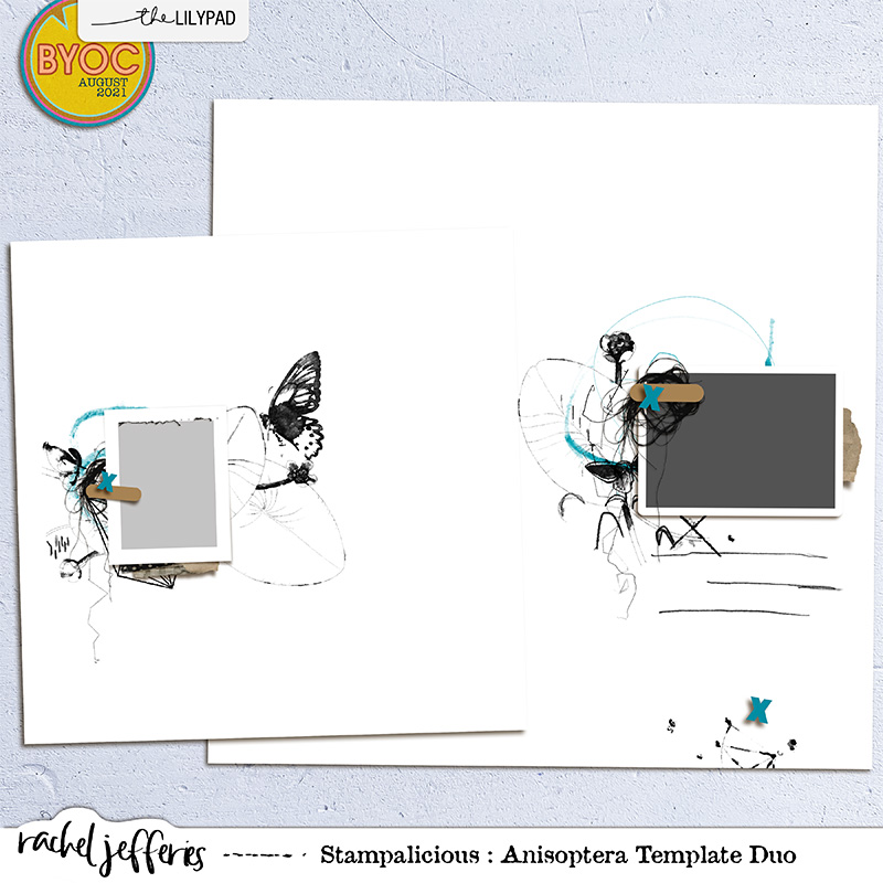 Stampalicious: Anisoptera Template Duo