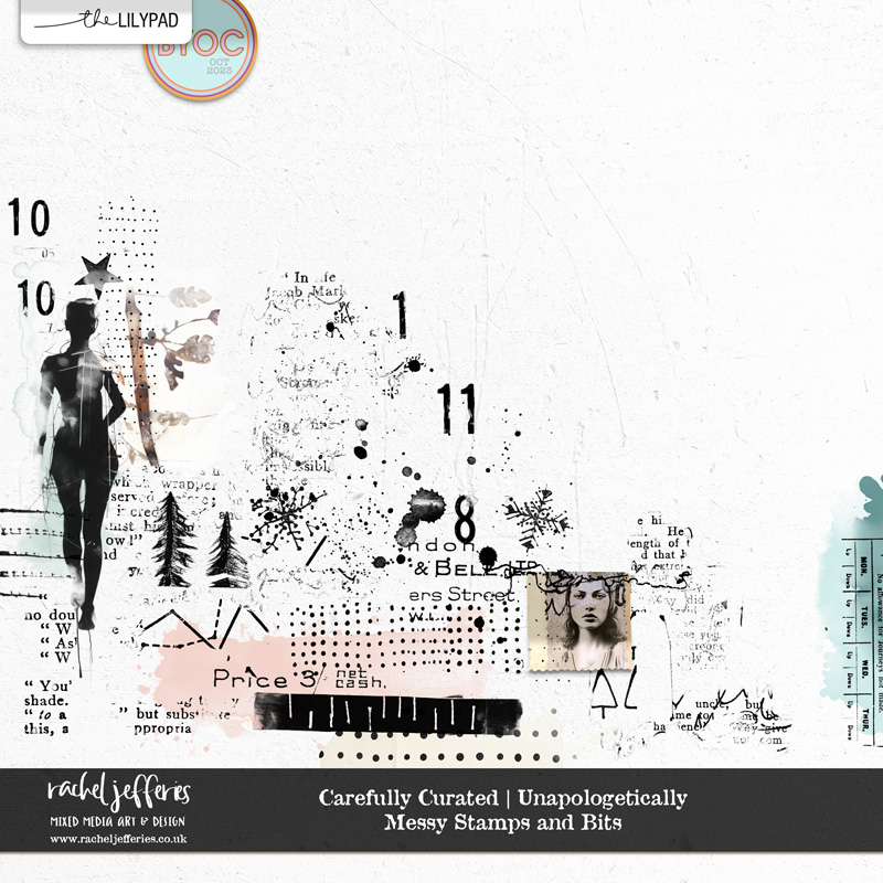 Carefully Curated | Unapologetically: Messy Stamps and Bits