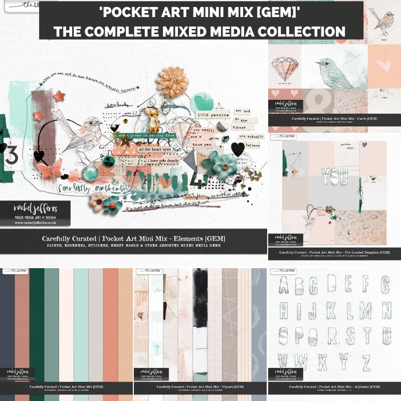 Carefully Curated - Pocket Art Mini Mix | GEM - The Complete Mixed Media Collection