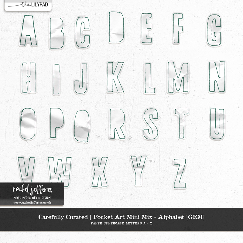 Carefully Curated - Pocket Art Mini Mix | GEM - Alphabet