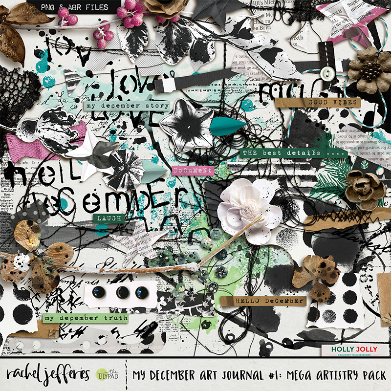 My December Art Journal No.1: Mega Artistry Pack
